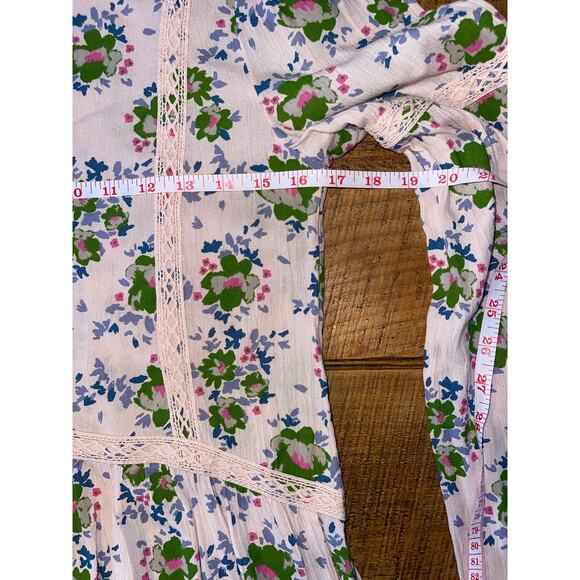 Womens Matilda Jane Like A Lady Tunic Floral‎ Crochet Lace Baby Doll Size XS - Picture 6 of 7